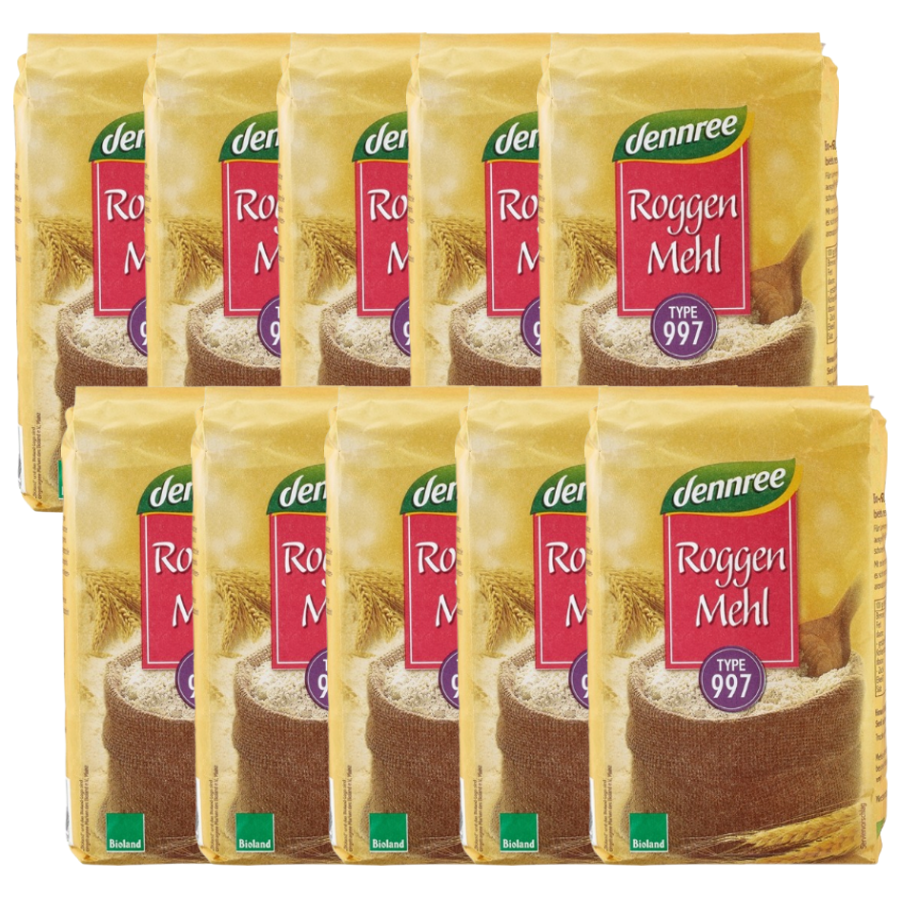 Bio Roggenmehl Type 997, Karton 10 Stk.
