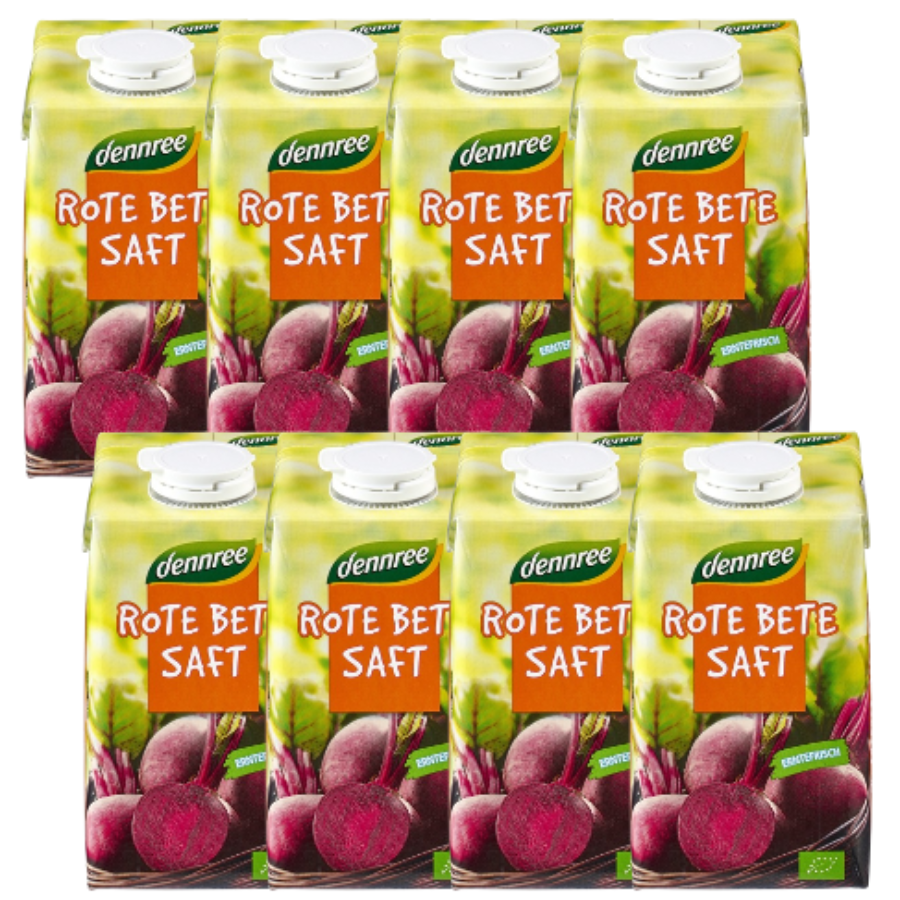 Bio Rote-Bete-Saft, Karton 8 Stk.