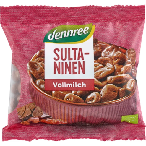 Bio Sultaninen in Vollmilch Schokolade