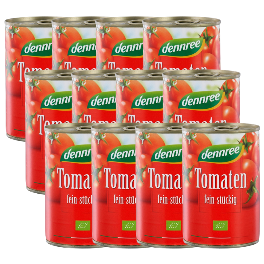 Bio Tomaten fein-stückig, Karton 12 Stk.