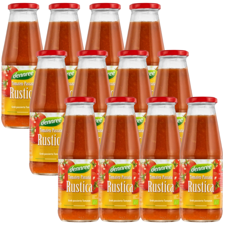 Bio Tomaten-Passata Rustica, Karton 12 Stk.