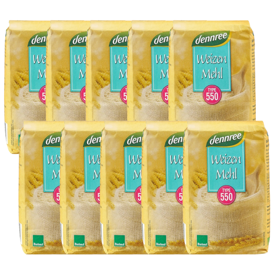 Bio Weizenmehl Type 550, Karton 10 Stk.