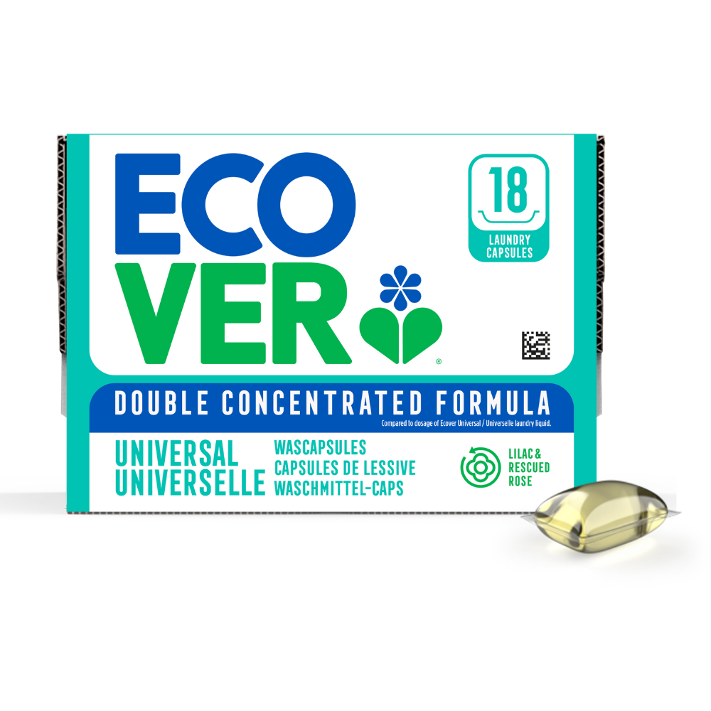 Capsules de lessive universelle lila et rose x 18