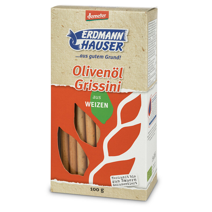 Bio Grissini mit Olivenöl, demeter