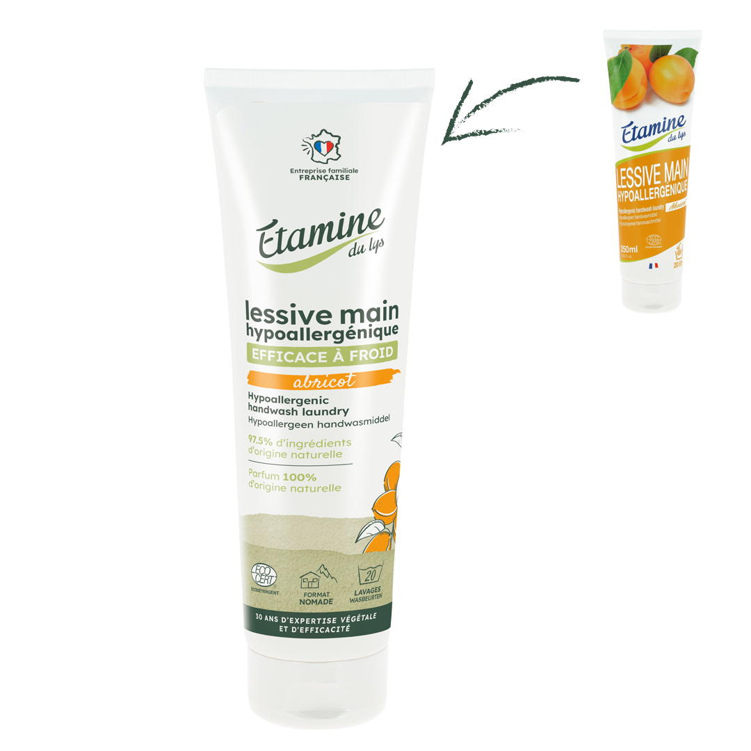 Lessive main hypoallergénique