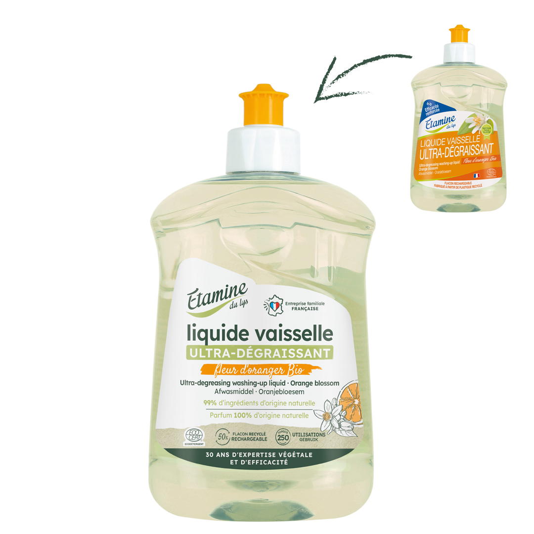 Liquide vaisselle dégraissant fleur d'oranger