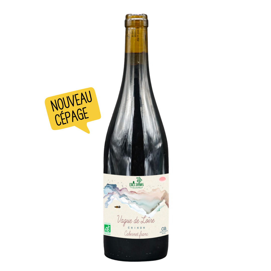 Vin rouge - Chinon vague de loire 12,5° bio