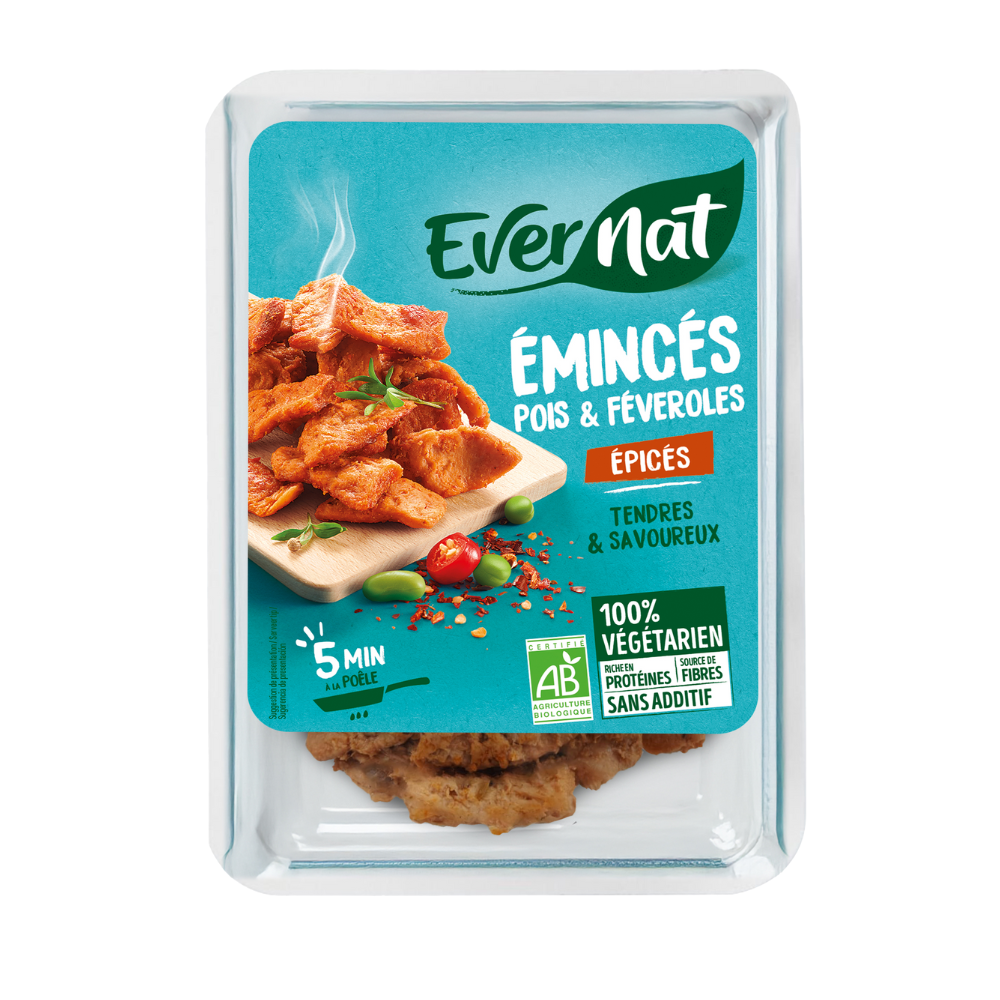 Emincé végétal epicé bio