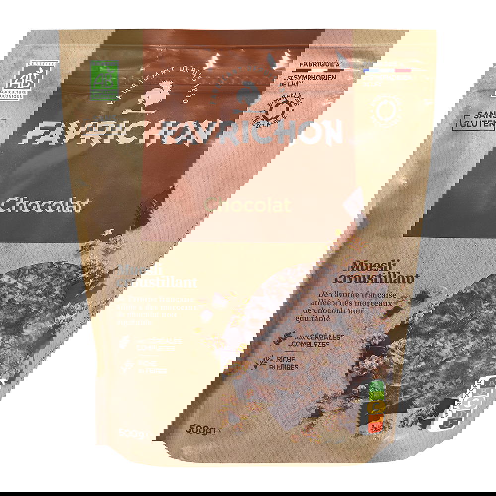 Muesli Croustillant Chocolat Sans Gluten Bio