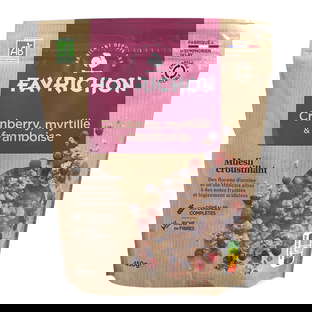 Muesli Croustillant Cranberry Myrtille Framboise Bio