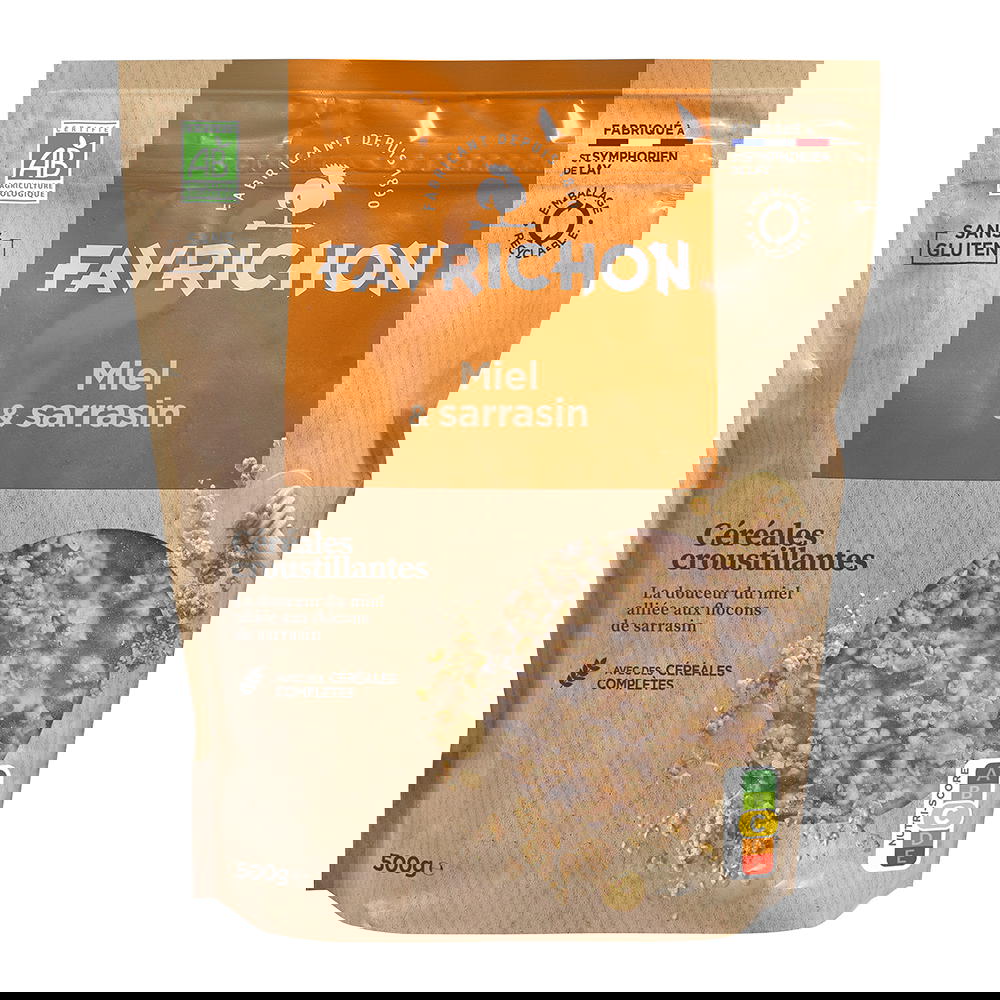 Muesli Croustillant Miel et Sarrasin Sans Gluten Bio