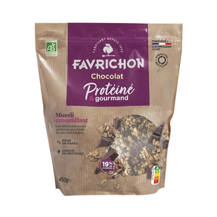 Muesli Croustillant Protéiné Chocolat Bio