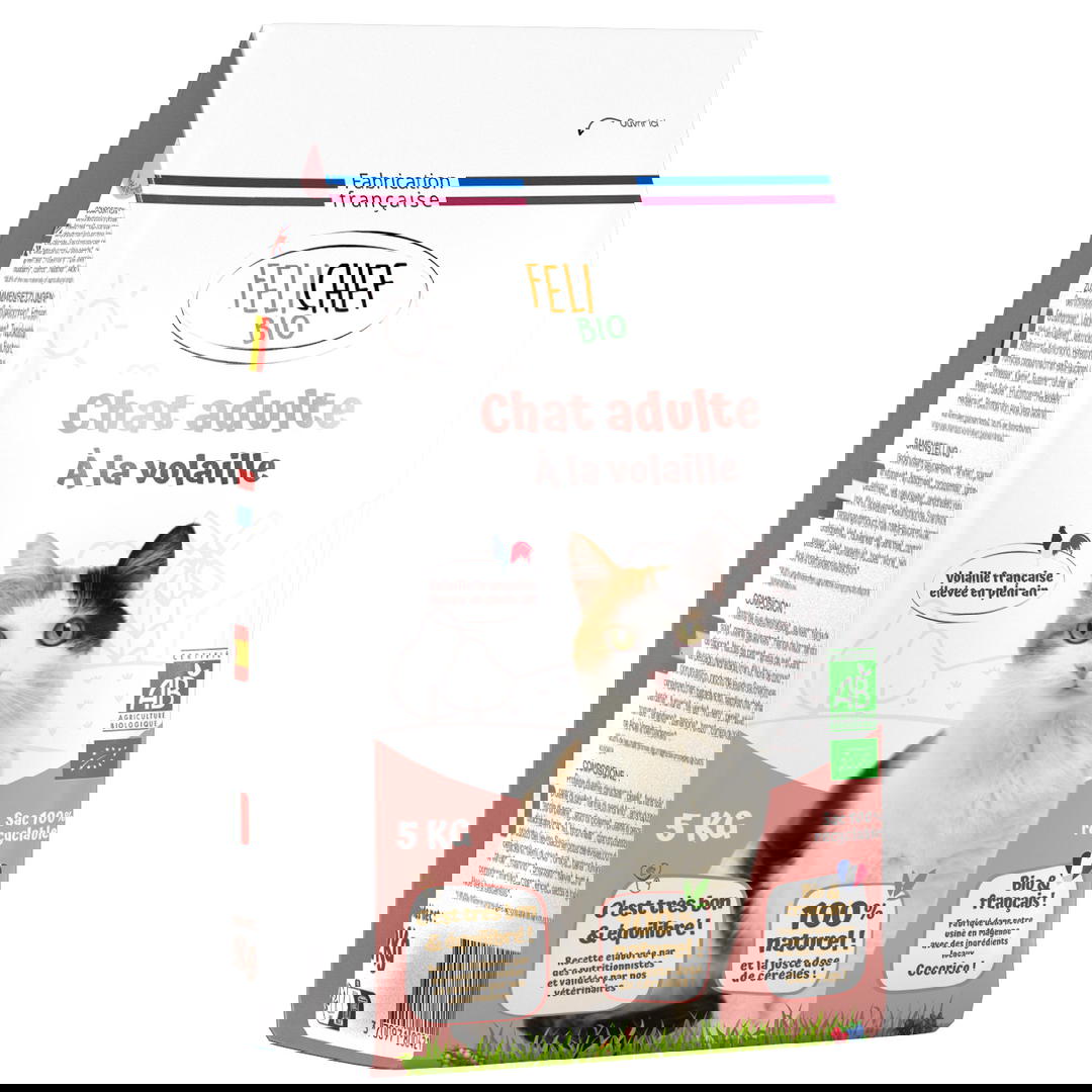 Croquettes Chat Adulte Bio