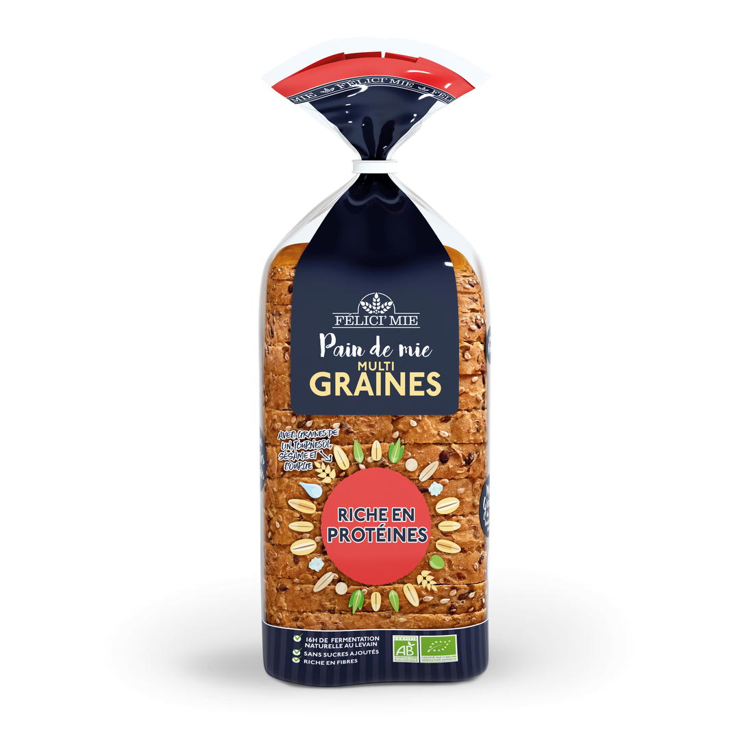Pain de Mie - Multi-graines Riche en Protéines Bio