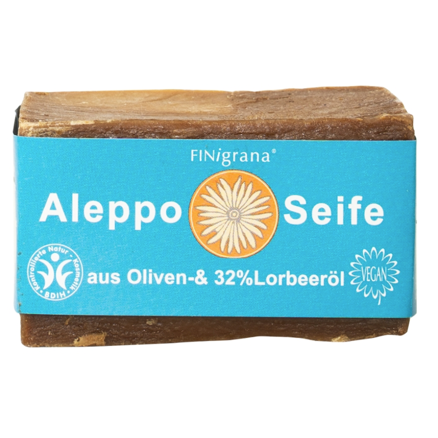 Aleppo Seife aus Oliven- & 32% Lorbeeröl
