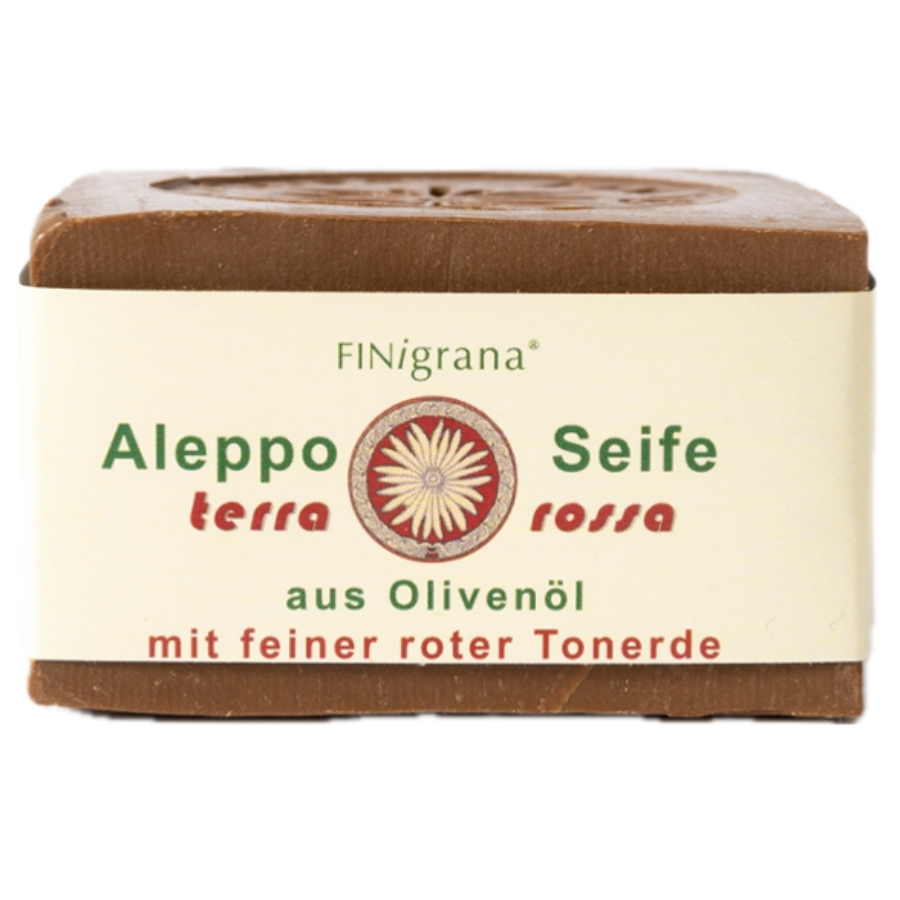 Aleppo Seife mit feiner roter Tonerede