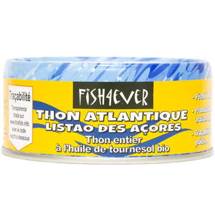Thon Listao Entier à l'Huile de Tournesol Bio