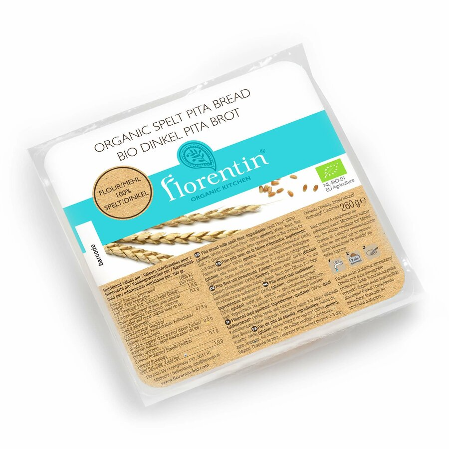Bio Pita Dinkel-Brot, 4 Stück