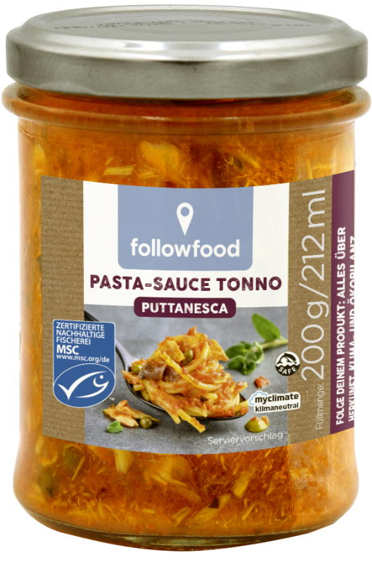 Bio Pasta-Sauce Tonno Puttanesca