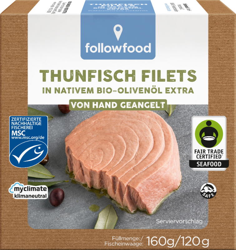 Thunfisch Filets in Bio-Olivenöl