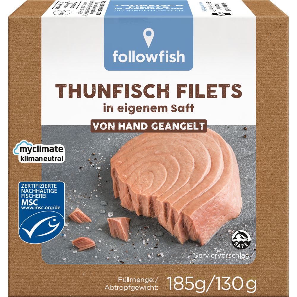 Thunfisch Filets in eigenem Saft