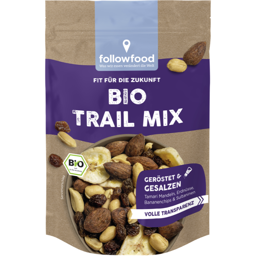 Bio Trail Mix geröstet & gesalzen