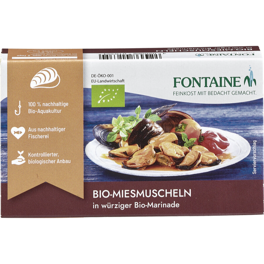 Bio Miesmuscheln in würziger Marinade