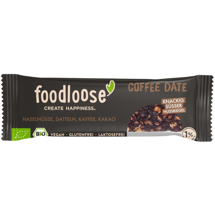 Bio Coffee Date Nussriegel, glutenfrei