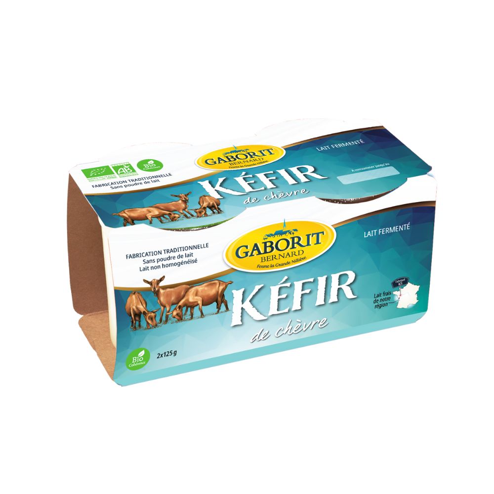 Lait fermenté - kéfir au lait de chèvre bio x2