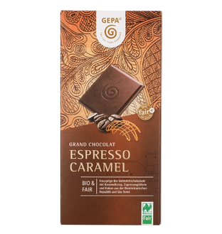 Bio Schokolade Espresso Caramel