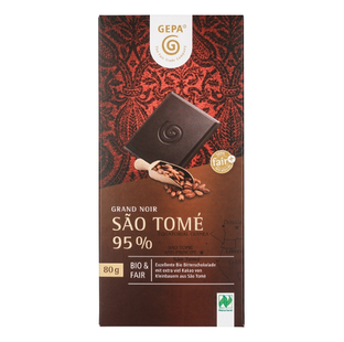 Bio Schokolade Grand Noir Sao Tomé 95% Kakao, vegan