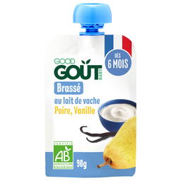 Gourde Brassé Poire Vanille Bio (dès 6 mois) - 90g