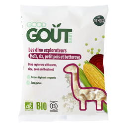 Les Dino Explorateurs Maïs, Riz, Petit Pois et Betterave Bio (dès 10 mois)