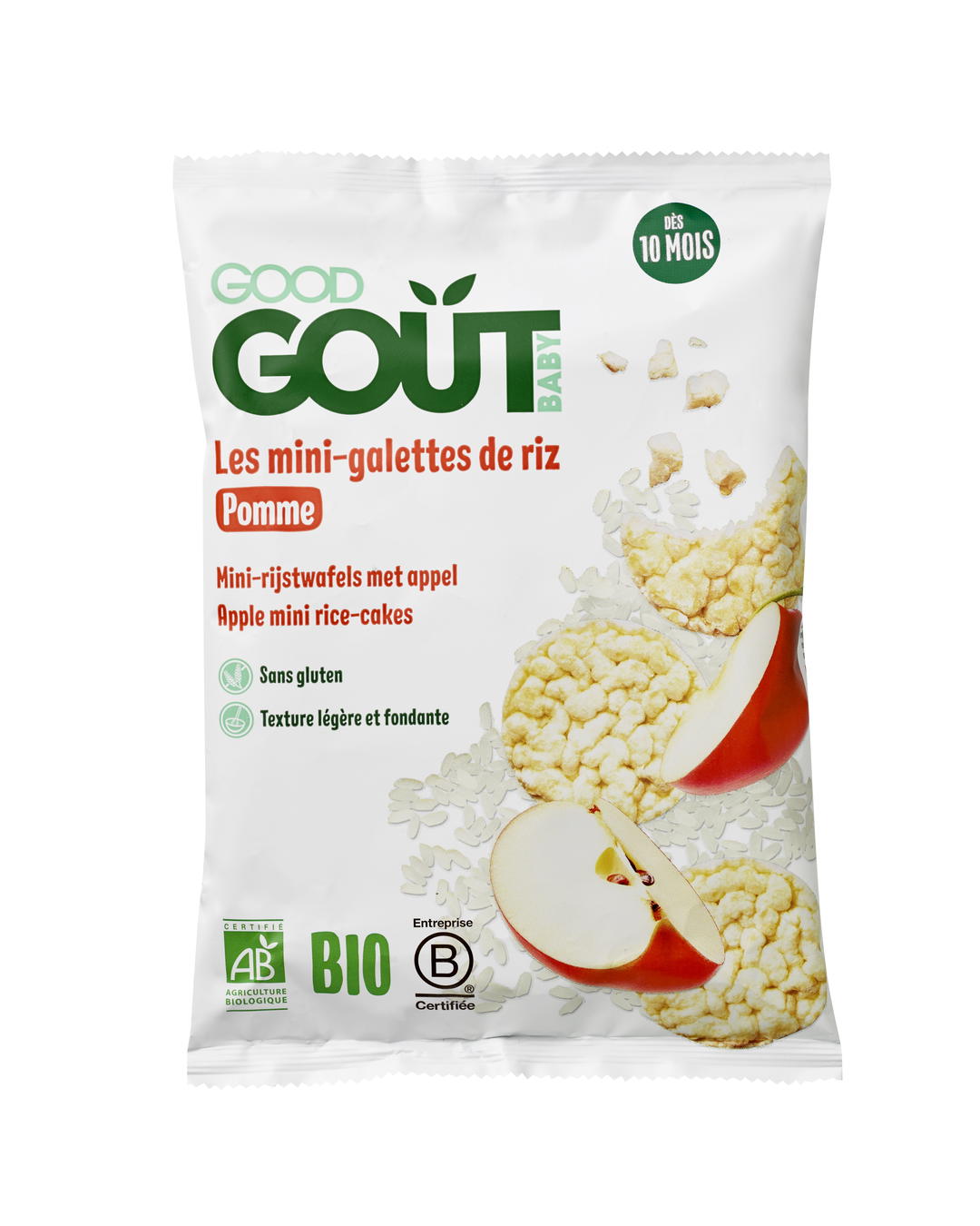 Mini-galettes de Riz à la Pomme Bio (dès 10 mois)