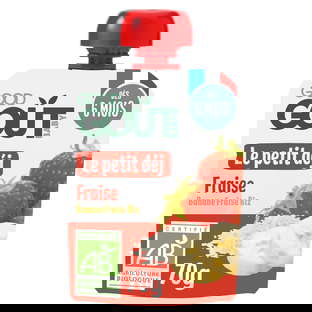 Pack Gourde X10 Petit Déj Fraise Bio (dès 6 mois)