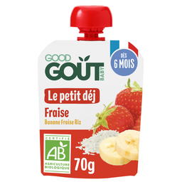 Pack Gourde X10 Petit Déj Fraise Bio (dès 6 mois)
