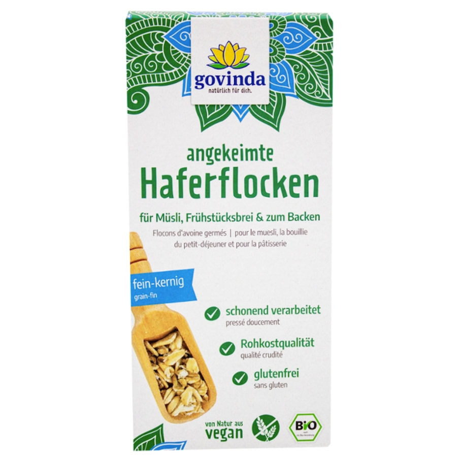 Bio Haferflocken angekeimt
