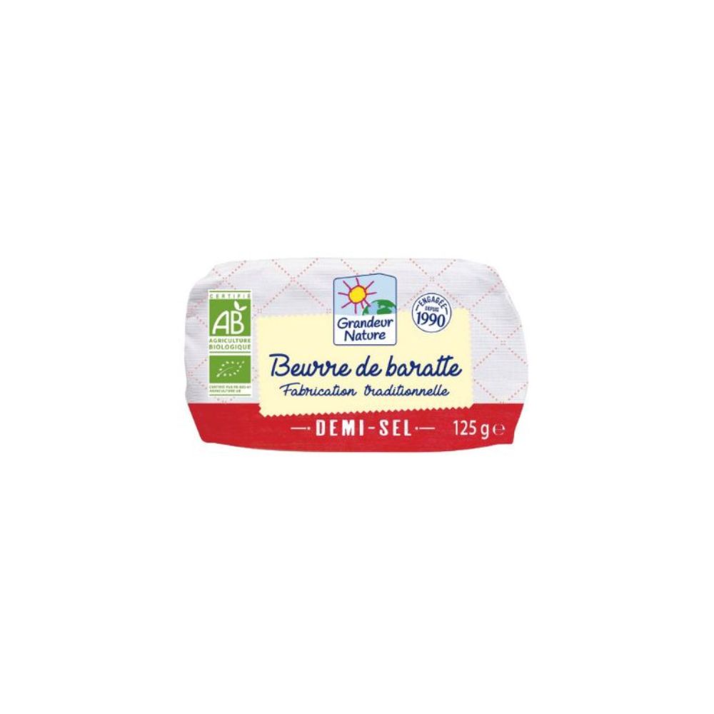 Beurre de baratte demi-sel bio
