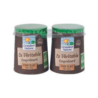 Crème dessert au chocolat bio x2