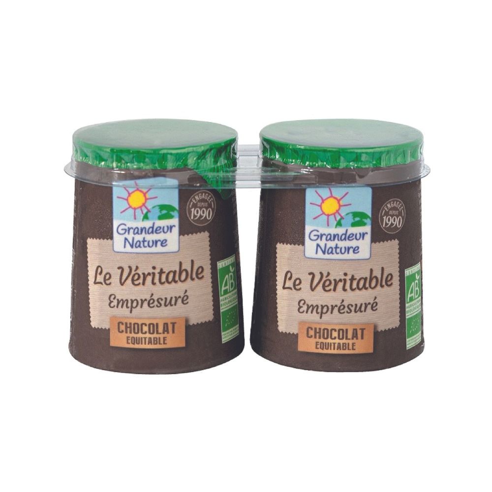 Crème dessert au chocolat bio x2