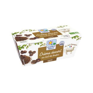 Crème dessert café au lait de brebis bio