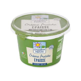 Crème fraîche entière épaisse bio - 30% MG