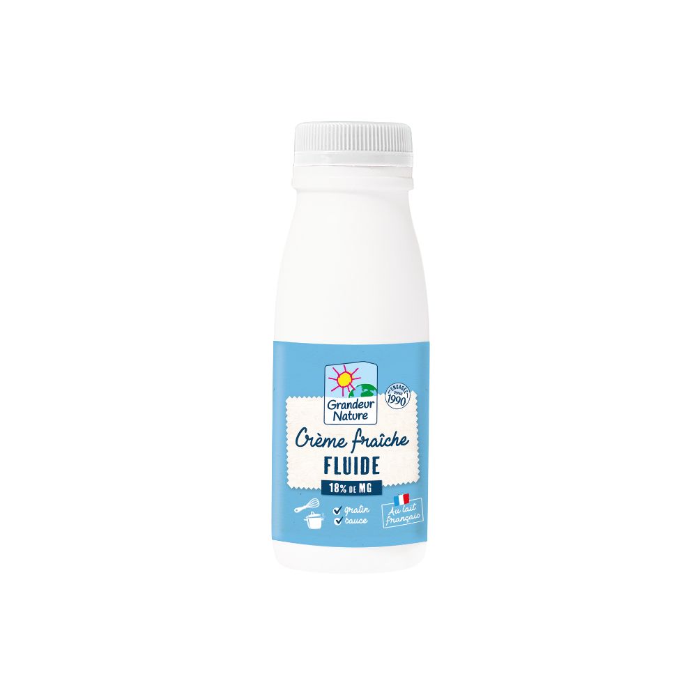 Crème fraîche fluide 18% bio