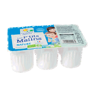 Ptits malins - fromage frais nature bio