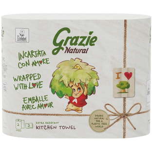 Küchentücher 2-lagig, 100 Blatt, 2 Rollen