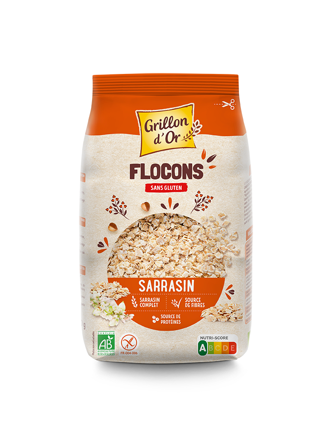 Flocons de sarrasin sans gluten bio