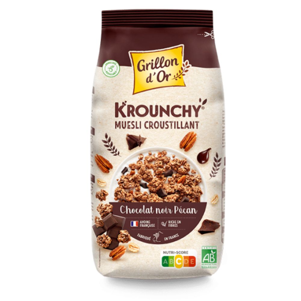 Krounchy chocolat noir pécan bio