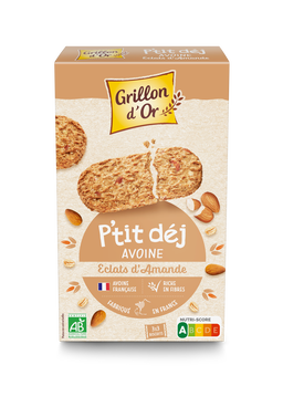 Biscuits Petit Déjeuner Avoine Amande Bio