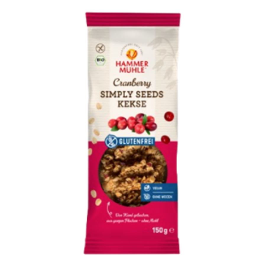 Bio Kekse Cranberry, glutenfrei