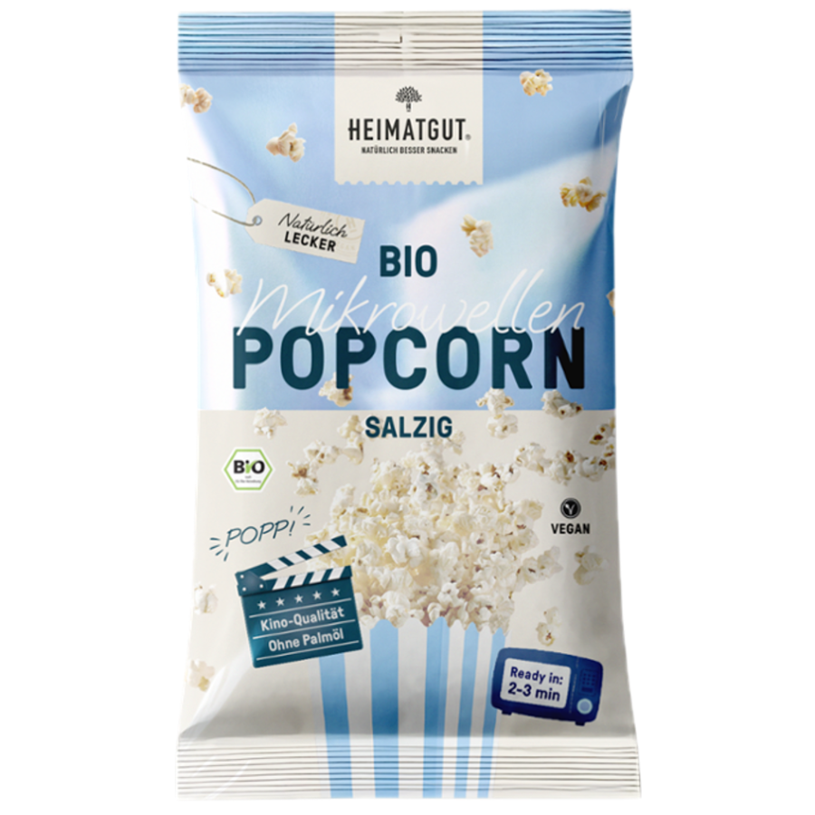 Bio Mikrowellen-Popcorn salzig